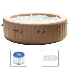 Intex Masažna kad z mehurčki okrogla PureSpa 216x71 cm 6 oseb