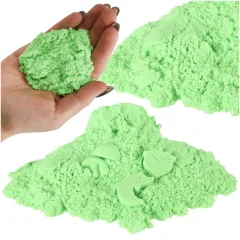 Otroški kreativni kinetični pesek 1kg zelen